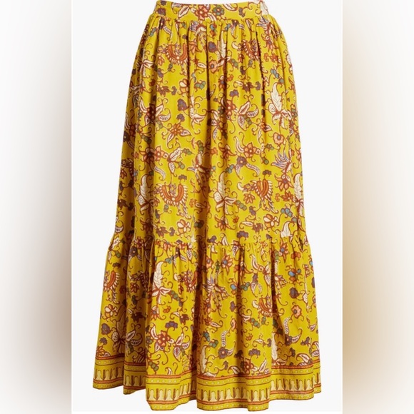 Cleobella Dresses & Skirts - NWT Cleobella Charlene Mixed Print Organic Cotton Voile Maxi Skirt size medium.